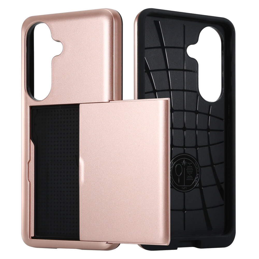 ShieldCase® ShieldCase Kaarthouder case met slide Samsung Galaxy S26 Plus (roségoud)