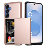 ShieldCase® Kaarthouder case met slide Samsung Galaxy S26 Plus (roségoud)