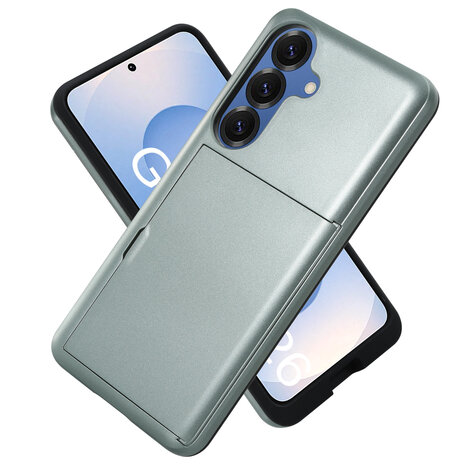 ShieldCase® ShieldCase Kaarthouder case met slide Samsung Galaxy S26 Plus (donkergroen)