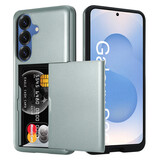 ShieldCase® Kaarthouder case met slide Samsung Galaxy S26 Plus (donkergroen)