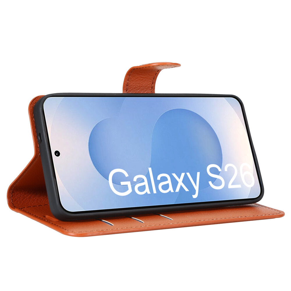 ShieldCase® ShieldCase Samsung Galaxy S26 bookcase (bruin)