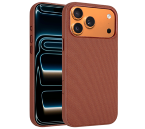 Coverzs iPhone 17 Pro Woven MagSafe hoesje (oranje)