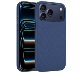 Coverzs iPhone 17 Pro Woven MagSafe hoesje (blauw)