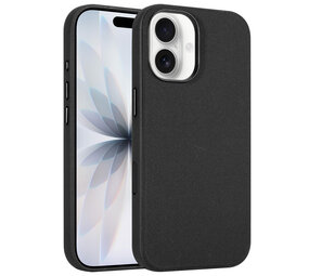 Coverzs iPhone 17 Woven MagSafe hoesje met telefoonkoord (zwart)