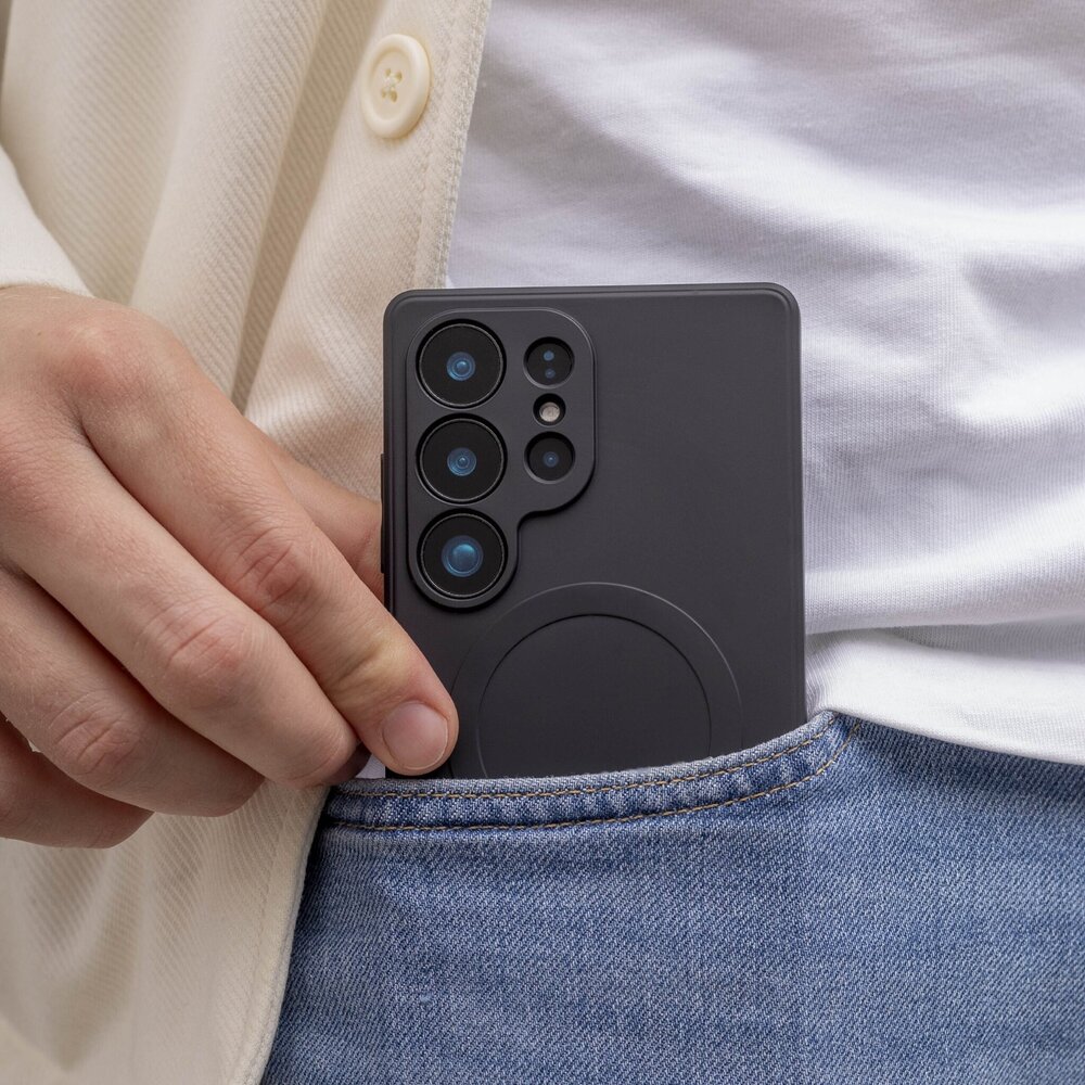 ShieldCase® ShieldCase Samsung Galaxy S26 Ultra siliconen MagSafe back cover (zwart)