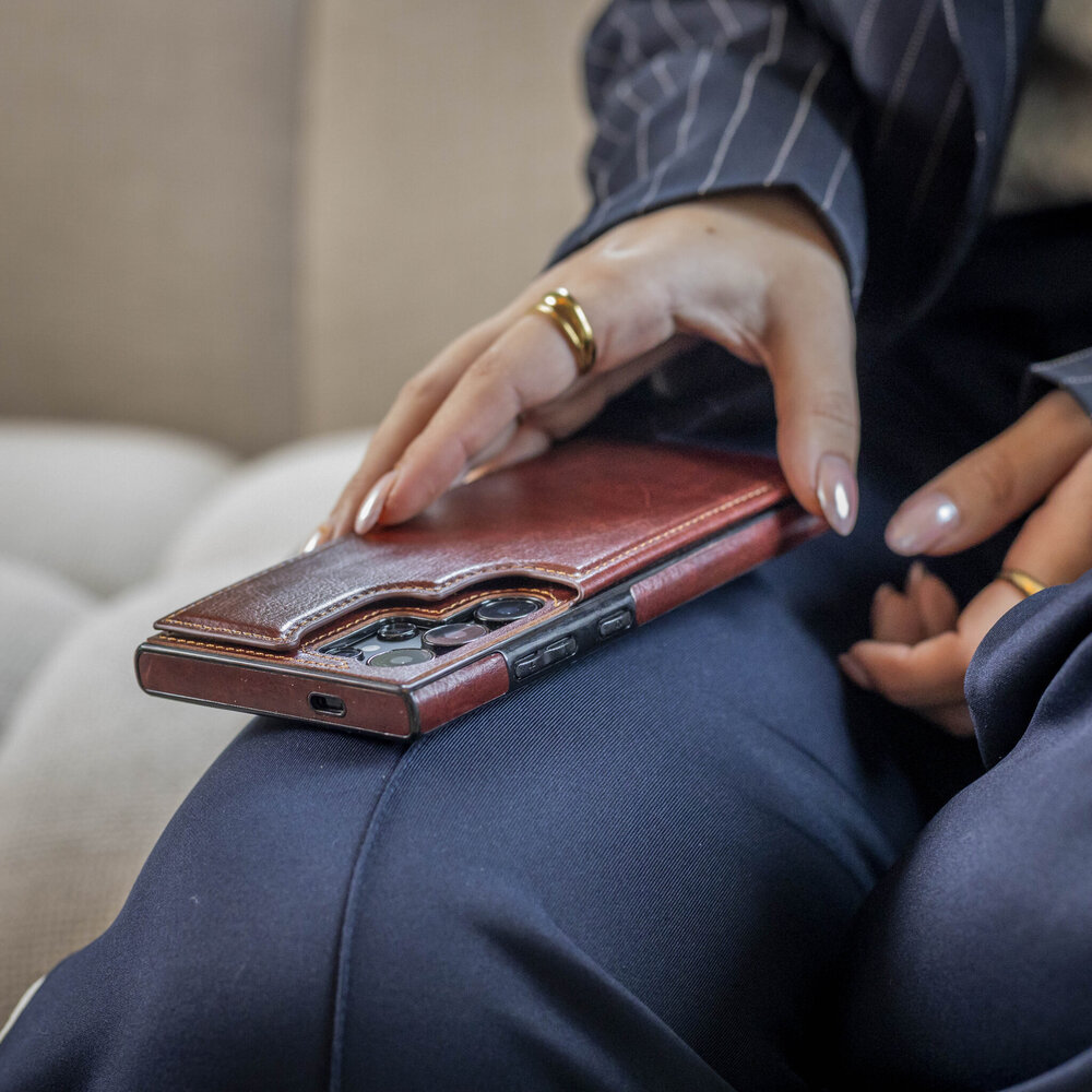 ShieldCase® Shieldcase Samsung Galaxy S26 Ultra wallet case (bruin)