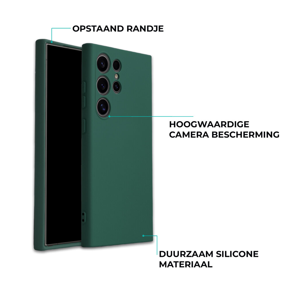ShieldCase® ShieldCase Samsung Galaxy S26 Ultra siliconen hoesje (donkergroen)