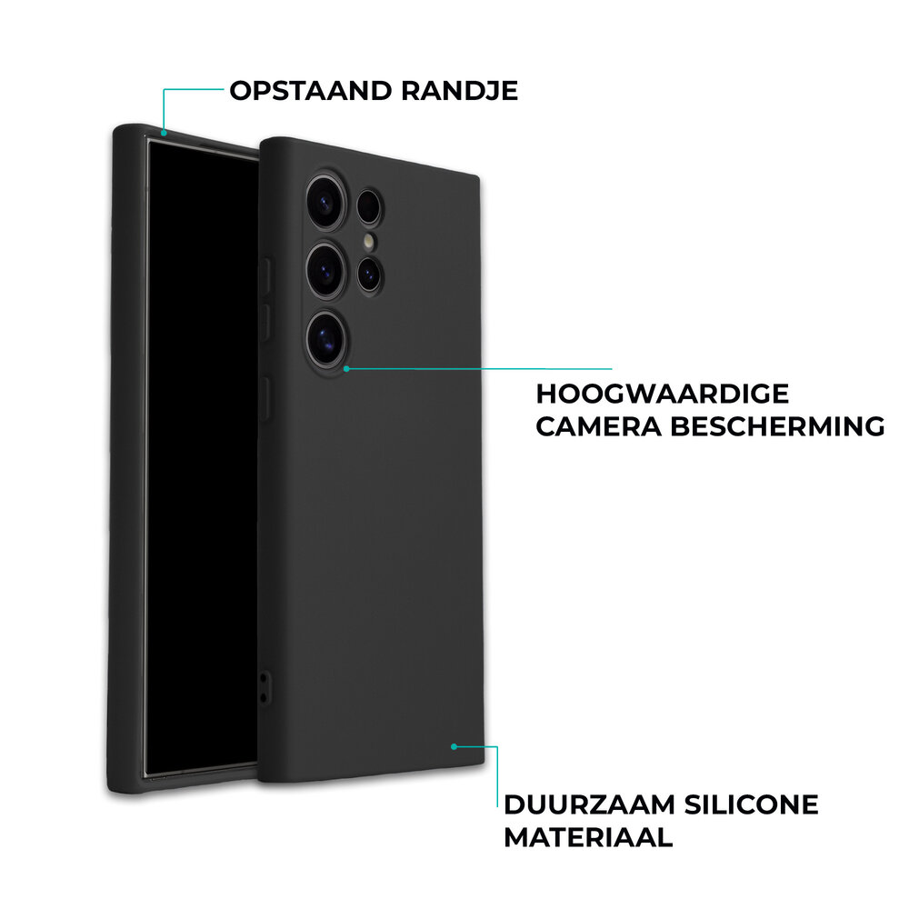 ShieldCase® ShieldCase Samsung Galaxy S26 Ultra siliconen hoesje (zwart)