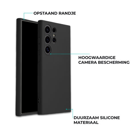 ShieldCase® ShieldCase Samsung Galaxy S26 Ultra siliconen hoesje (zwart)