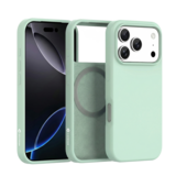 Coverzs iPhone 17 Pro Max liquid siliconen MagSafe hoesje (groen)