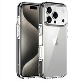 Coverzs iPhone 17 Pro Max transparant shockproof hoesje (zwart)