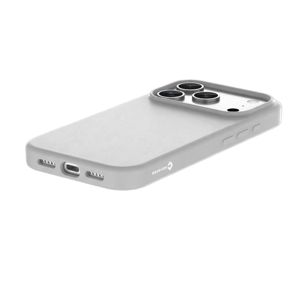 Coverzs Coverzs iPhone 17 Pro Max liquid siliconen MagSafe hoesje (grijs)