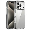 Coverzs Coverzs iPhone 17 Pro transparant shockproof hoesje (zwart)