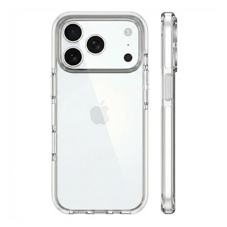 Coverzs Coverzs iPhone 17 Pro transparant shockproof hoesje (wit)