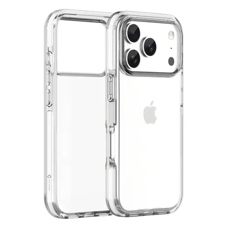 Coverzs Coverzs iPhone 17 Pro transparant shockproof hoesje (wit)