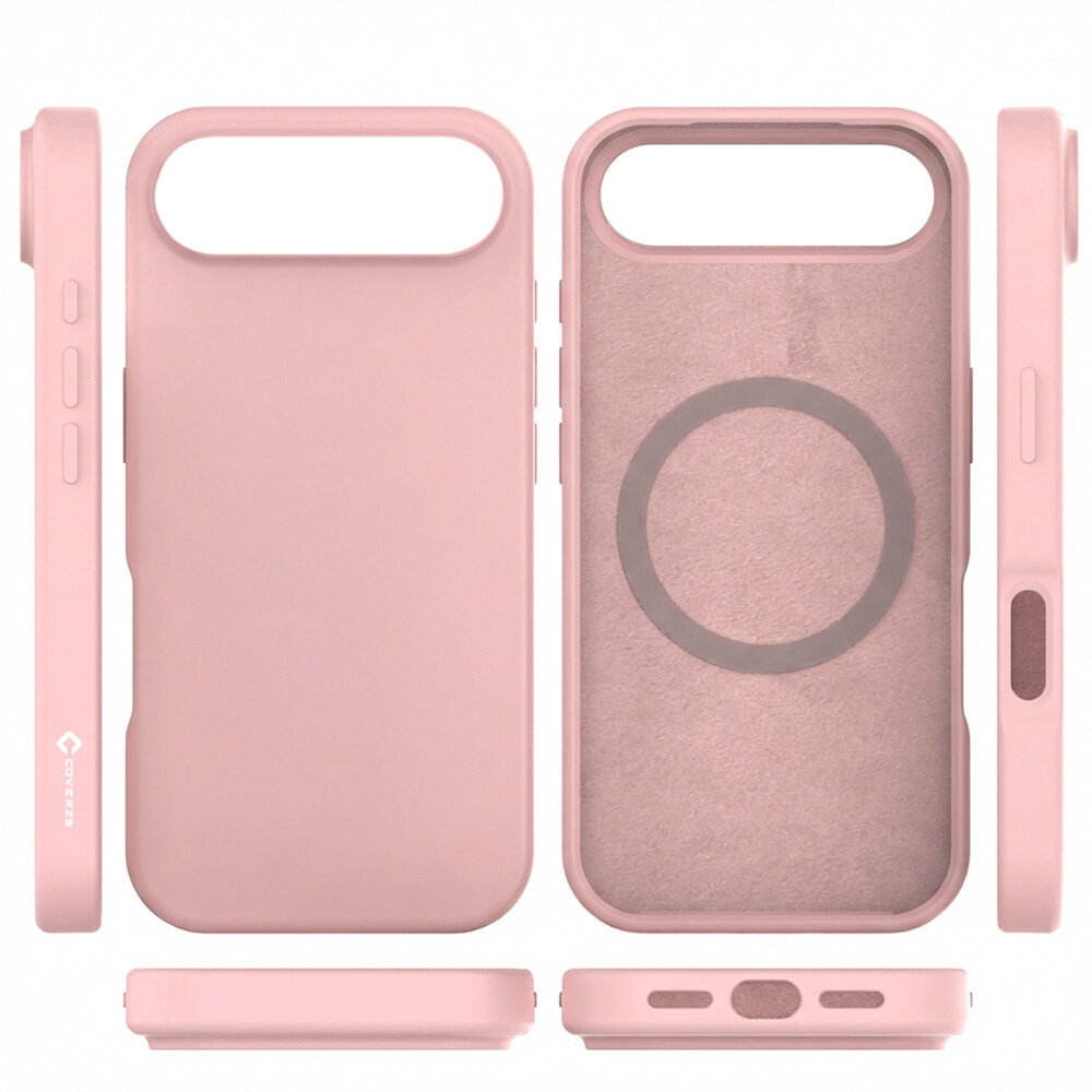 Coverzs Coverzs iphone Air liquid siliconen MagSafe hoesje (roze)