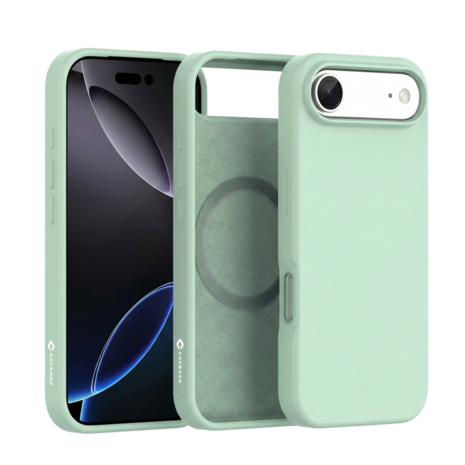 Coverzs Coverzs iphone Air liquid siliconen MagSafe hoesje (groen)