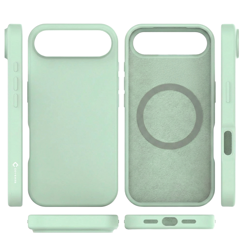 Coverzs Coverzs iphone Air liquid siliconen MagSafe hoesje (groen)