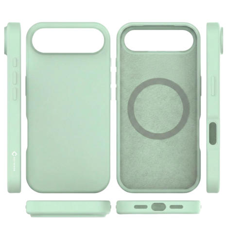 Coverzs Coverzs iphone Air liquid siliconen MagSafe hoesje (groen)