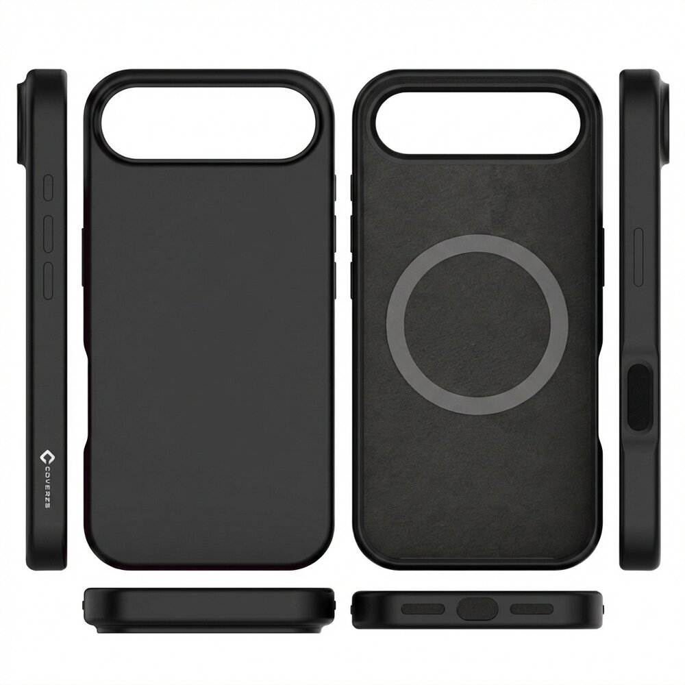 Coverzs Coverzs iphone Air liquid siliconen MagSafe hoesje (zwart)