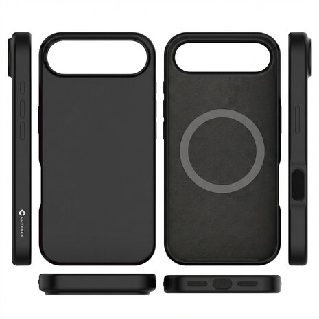 Coverzs Coverzs iphone Air liquid siliconen MagSafe hoesje (zwart)