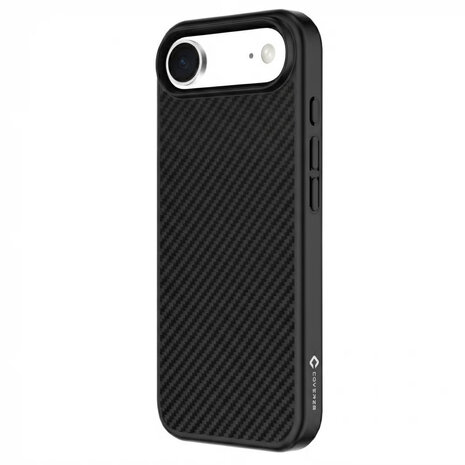 Coverzs Coverzs iphone Air kevlar MagSafe siliconen hoesje (zwart)