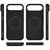 Coverzs Coverzs iphone Air kevlar MagSafe siliconen hoesje (zwart)