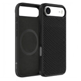 Coverzs iphone Air kevlar MagSafe siliconen hoesje (zwart)