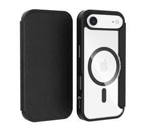 Coverzs iphone Air MagSafe bookcase (transparant / zwart)