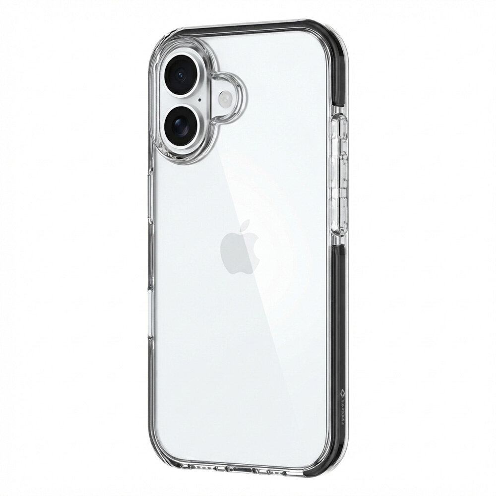 Coverzs Coverzs iPhone 17 transparant shockproof hoesje (zwart)