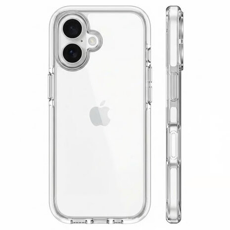 Coverzs Coverzs iPhone 17 transparant shockproof hoesje (wit)