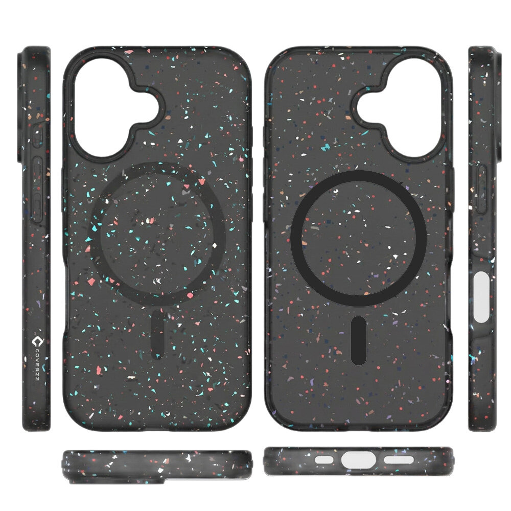 Coverzs Coverzs iPhone 17 gerecycled MagSafe hoesje (zwart)