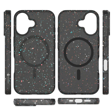 Coverzs Coverzs iPhone 17 gerecycled MagSafe hoesje (zwart)