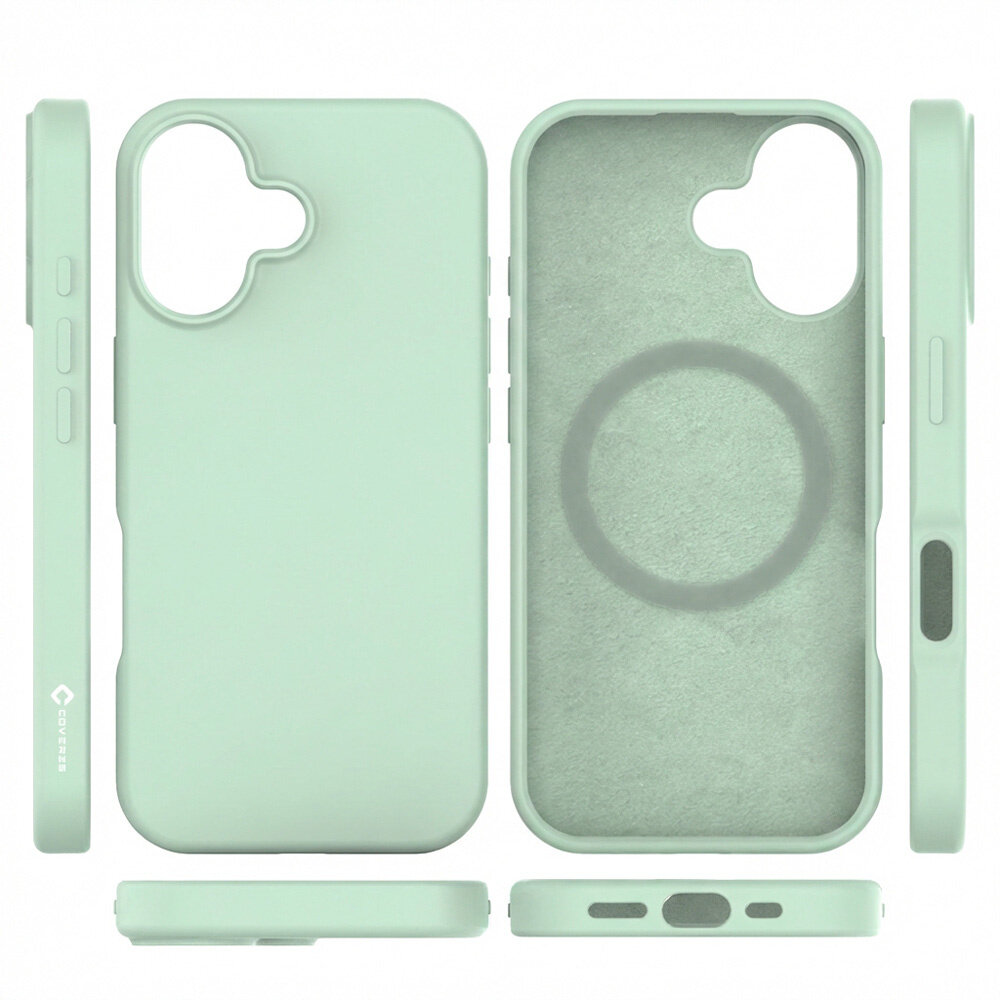 Coverzs Coverzs iPhone 17 liquid siliconen MagSafe hoesje (groen)