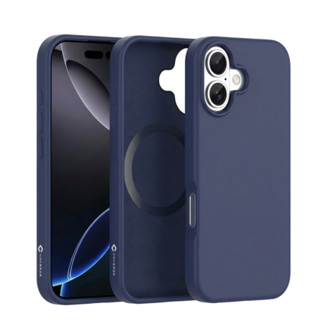 Coverzs Coverzs iPhone 17 liquid siliconen MagSafe hoesje (blauw)