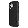 Coverzs Coverzs iPhone 17 kevlar MagSafe siliconen hoesje (zwart)