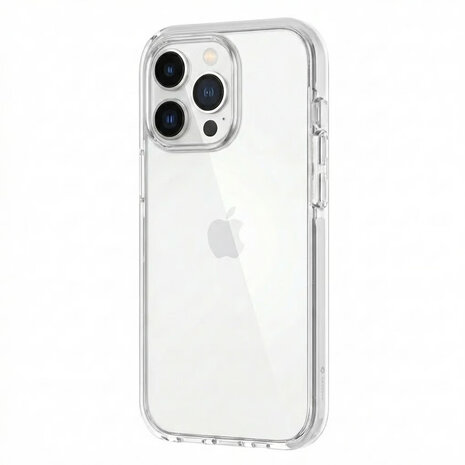 Coverzs Coverzs iPhone 16 Pro Max transparant shockproof hoesje (wit)