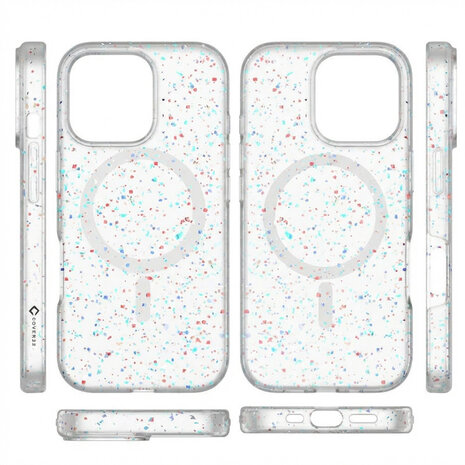 Coverzs Coverzs iPhone 16 Pro Max gerecycled MagSafe hoesje (wit)