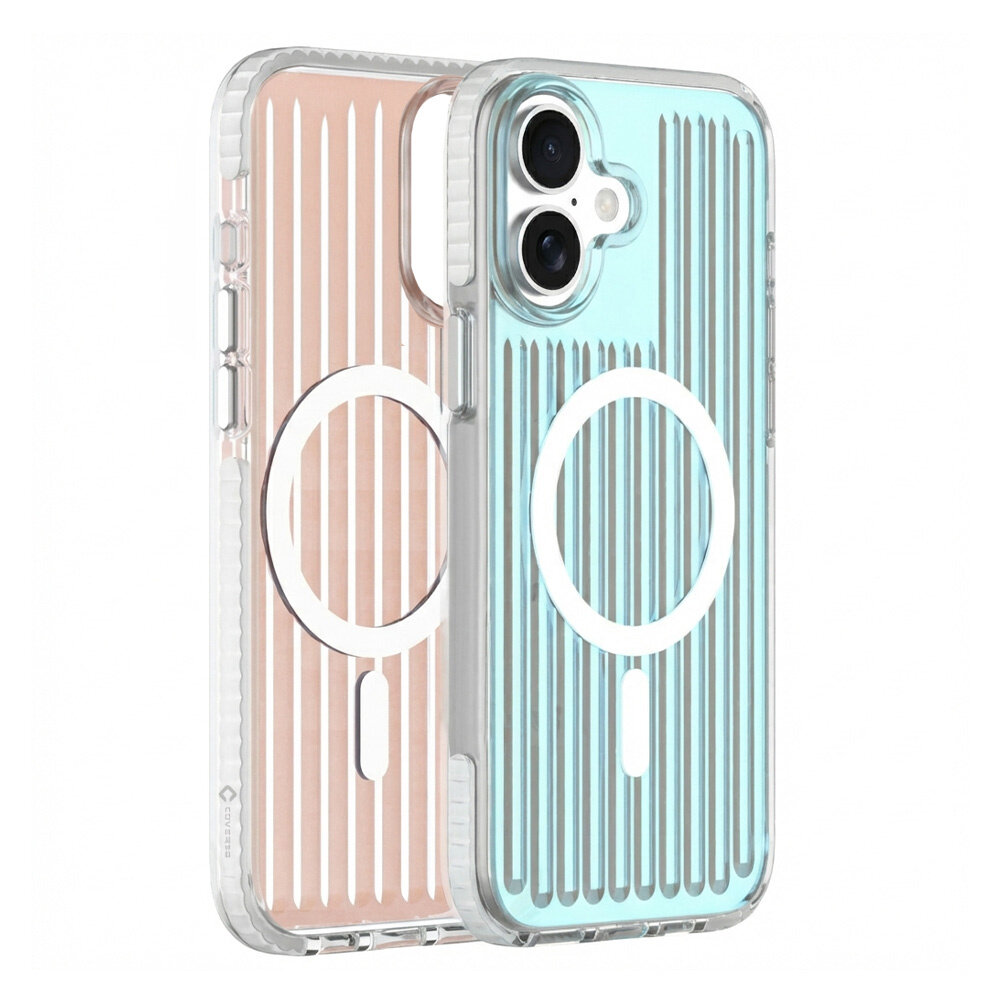 Coverzs Coverzs iPhone 16 Plus Gradient MagSafe hoesje (blauw)