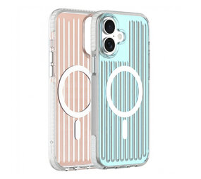 Coverzs iPhone 16 Plus Gradient MagSafe hoesje (blauw)