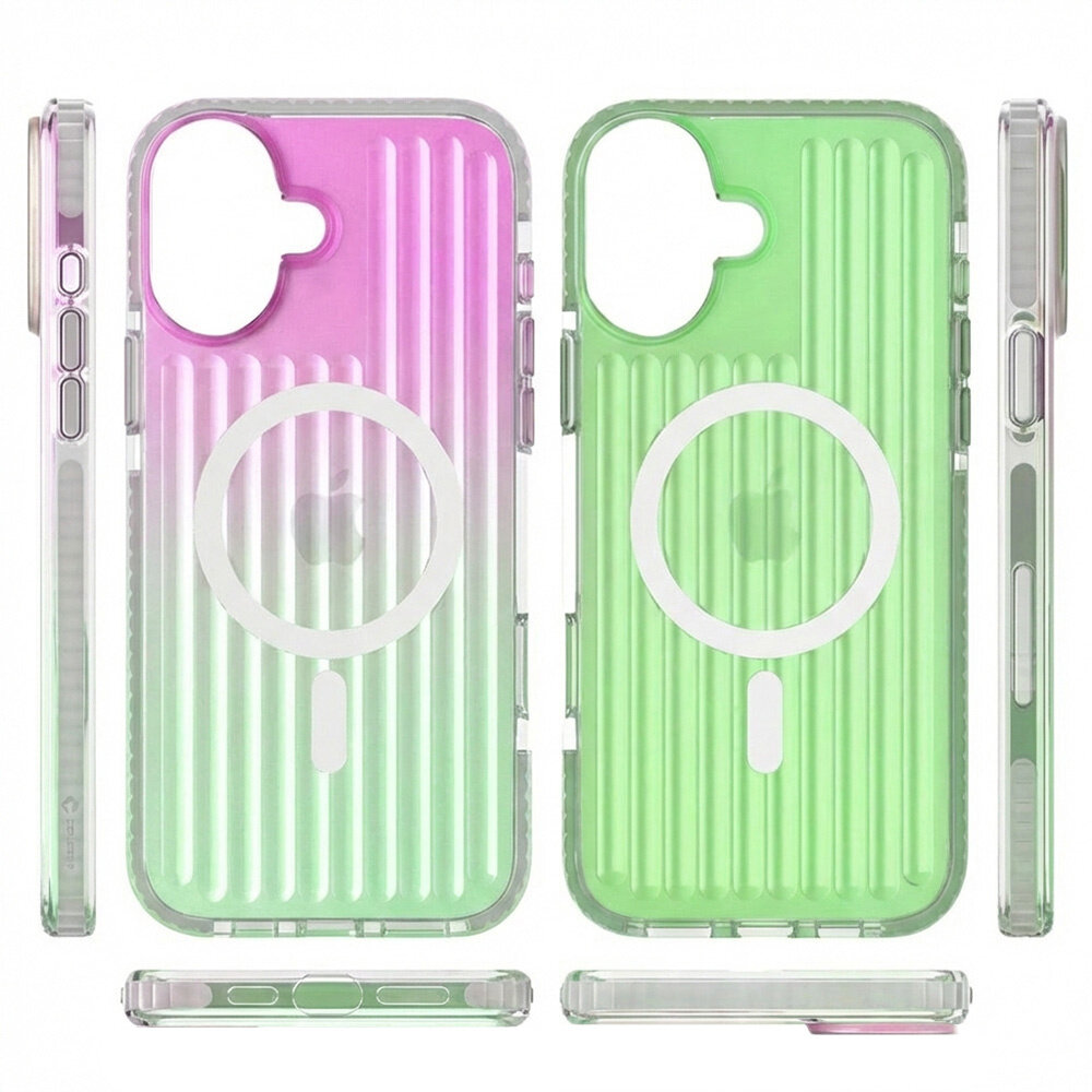 Coverzs Coverzs iPhone 16 Plus Gradient MagSafe hoesje (groen)