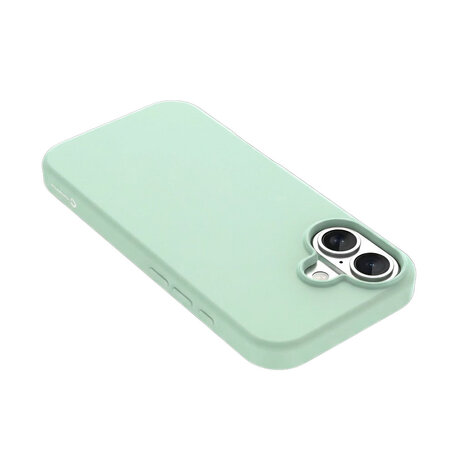 Coverzs Coverzs iPhone 16 liquid siliconen MagSafe hoesje (groen)