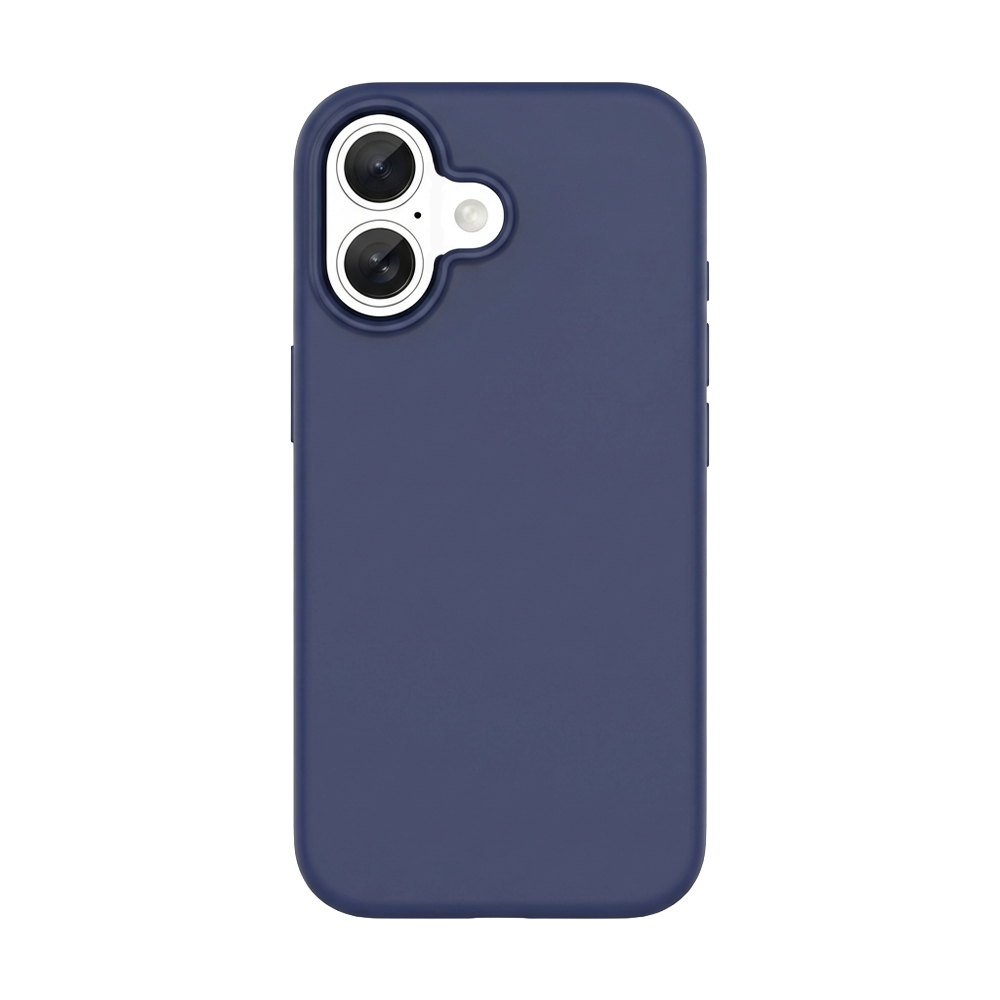 Coverzs Coverzs iPhone 16 liquid siliconen MagSafe hoesje (blauw)