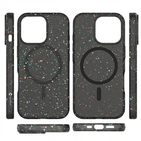 Coverzs Coverzs iPhone 15 Pro Max gerecycled MagSafe hoesje (zwart)