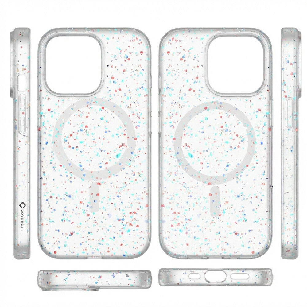 Coverzs Coverzs iPhone 15 Pro Max gerecycled MagSafe hoesje (wit)