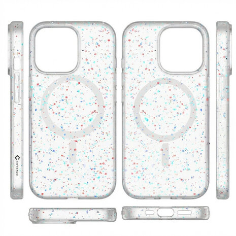 Coverzs Coverzs iPhone 15 Pro Max gerecycled MagSafe hoesje (wit)