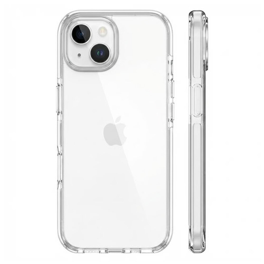 Coverzs Coverzs iPhone 15 Plus transparant shockproof hoesje (wit) Coverzs Coverzs iPhone 15 Plus transparant shockproof hoesje (wit)