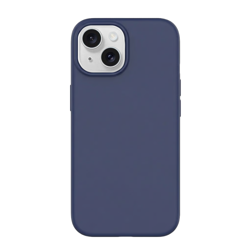 Coverzs Coverzs iPhone 15 Plus liquid siliconen MagSafe hoesje (blauw)