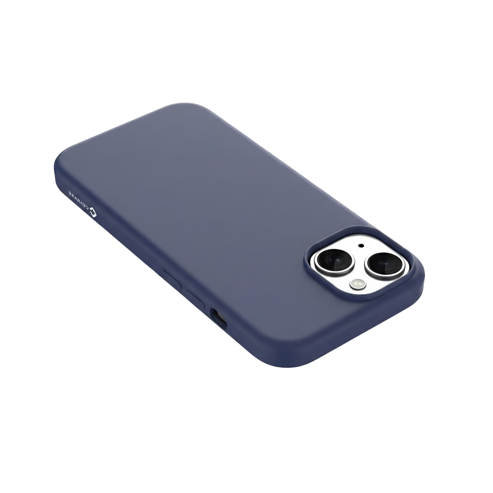Coverzs Coverzs iPhone 15 Plus liquid siliconen MagSafe hoesje (blauw)
