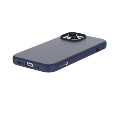 Coverzs Coverzs iPhone 15 Plus liquid siliconen MagSafe hoesje (blauw)